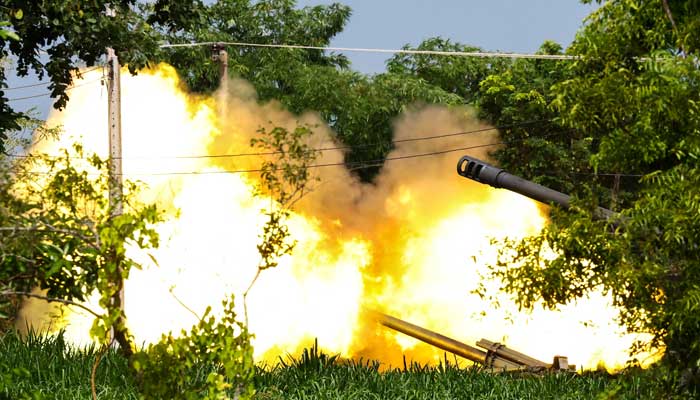 A Thailands mobile artillery unit fires towards Cambodias side after Thailand and Cambodia exchanged heavy artillery on Friday as their worst fighting in more than a decade stretched for a second day, in Surin, Thailand, July 25, 2025. — Reuters