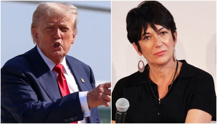 This combination of images shows US President Donald Trump (left) and Jeffrey Epsteins convicted accomplice Ghislaine Maxwell. — Reuters/AFP/File