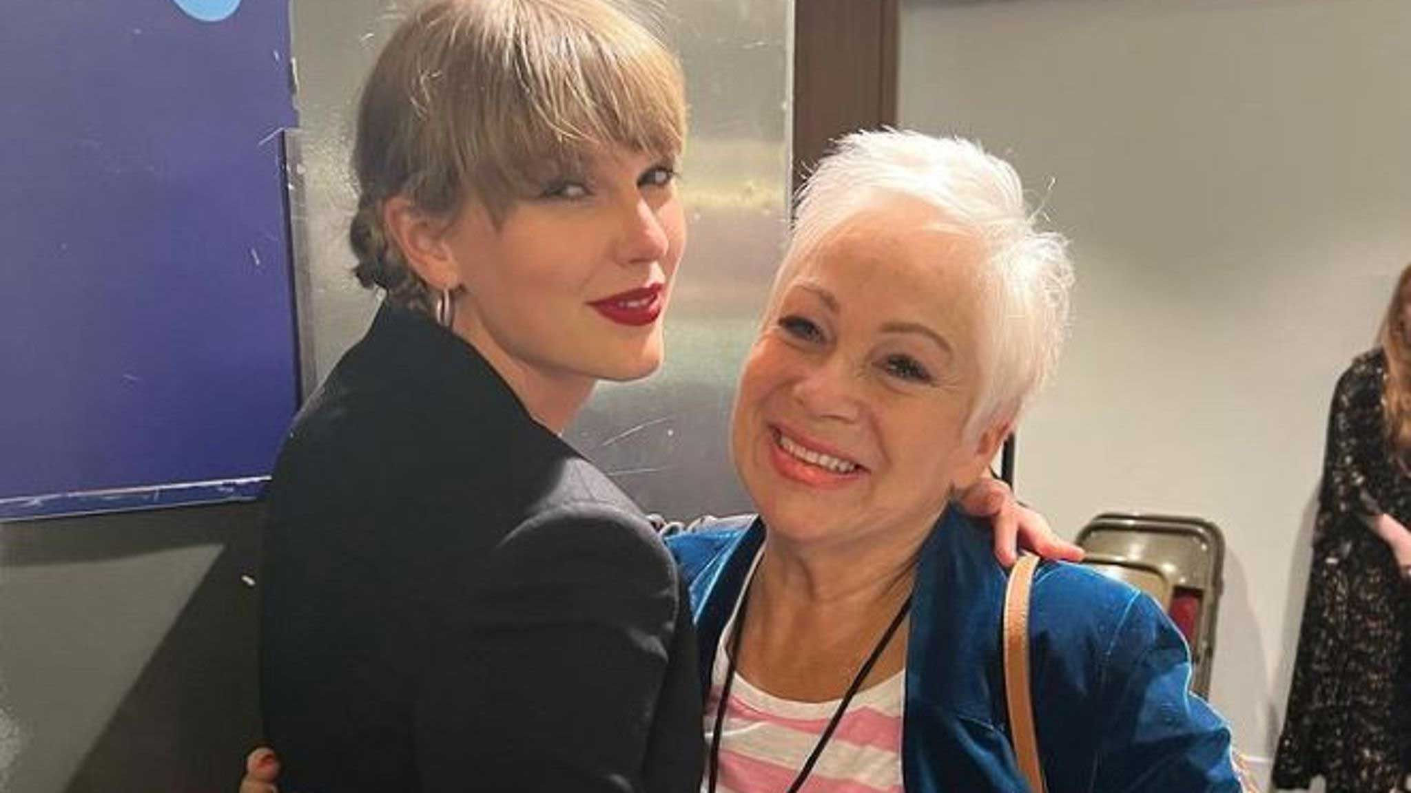 Denise Welch and Taylor Swift