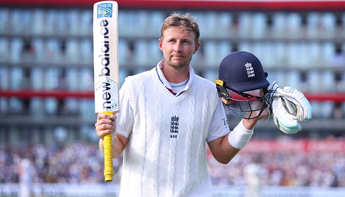 Englands Joe Root acknowledges fans as he walks after losing his wicket for 150 runs during fourth Test against India at Old Trafford Cricket Ground, Manchester, Britain, July 25, 2025. — Reuters