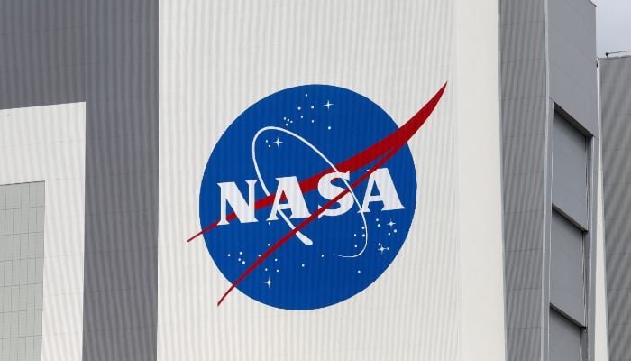 The Nasa logo is seen at Kennedy Space Center in Cape Canaveral, Florida, US, April 16, 2021. — Reuters