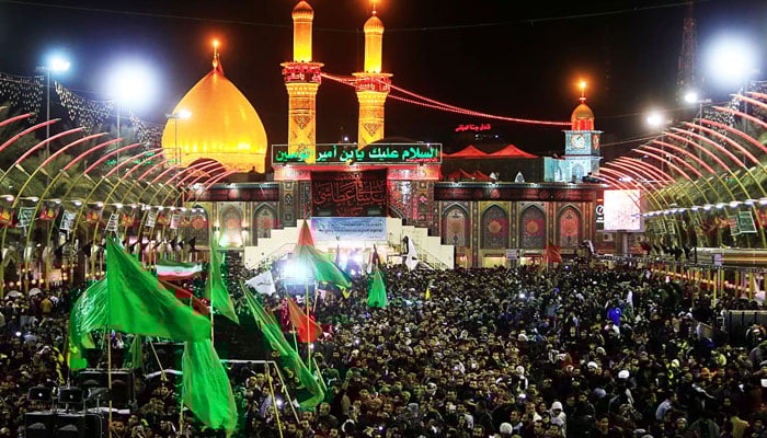 Pilgrims gather as they commemorate Chehlum in Karbala, Iraq in this undated picture. — Reuters