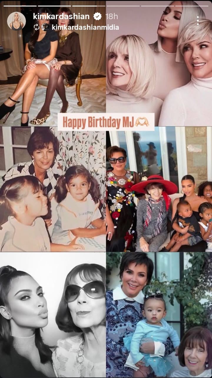 Photo: Kims birthday post for MJ