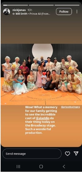 Nick Jonas, Priyanka Chopra share glimpses from magical evening with Malti Marie