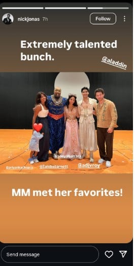 Nick Jonas, Priyanka Chopra share glimpses from magical evening with Malti Marie