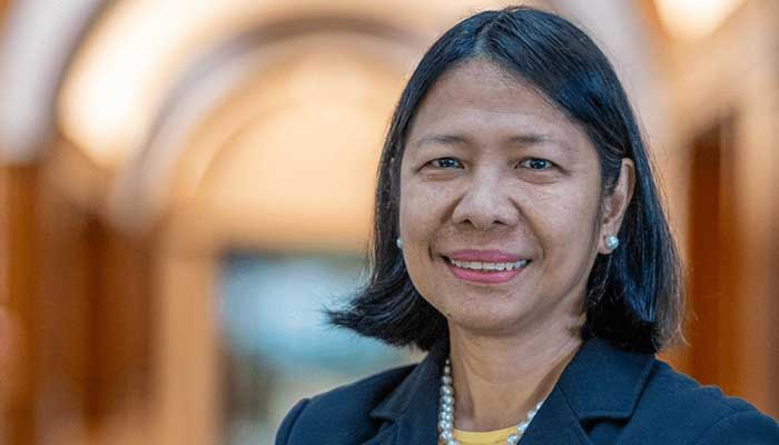 The image shows Leah Gutierrez, new Director General at ADB. — ADB/File