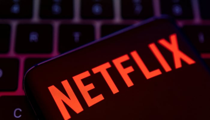 Smartphone with Netflix logo is placed on a keyboard in this illustration taken April 19, 2022. — Reuters