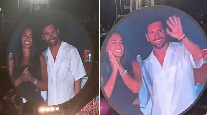 Messi, wife Antonella caught on Coldplay ‘kiss cam’  www.geo.tv
