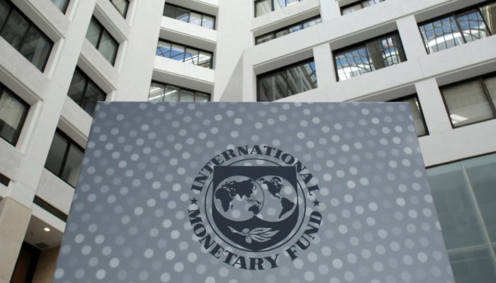 The International Monetary Fund logo is seen inside the headquarters in Washington, US. — Reuters/File