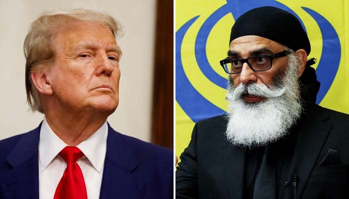 United States President Donald Trump and Gurpatwant Singh Pannun, prominent pro-Khalistan activist. — Reuters/File