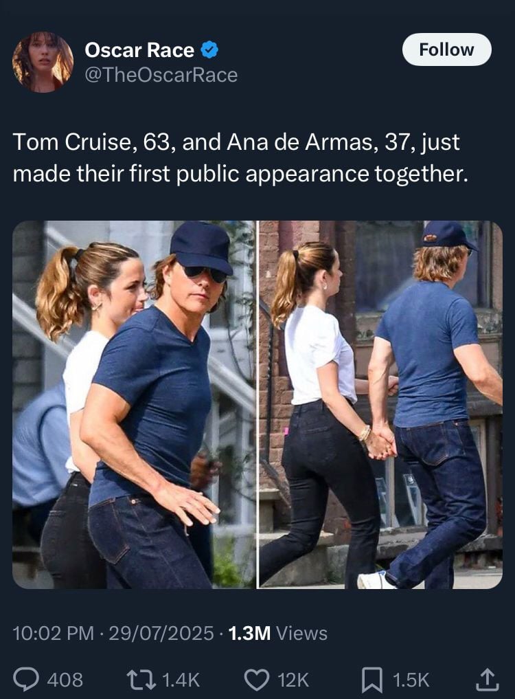 Tom Cruise, Ana de Armas confirm romance amid outing