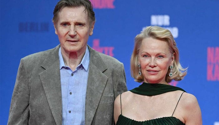 Liam Neeson, Pamela Anderson tease fans over dating speculation