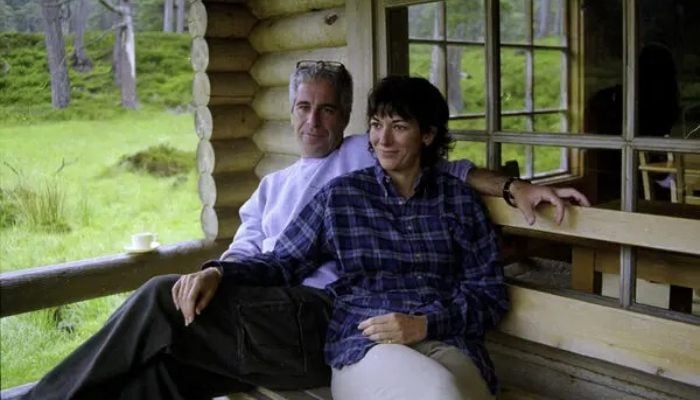 Ghislaine Maxwell and Jeffrey Epstein at a British royal estate in Scotland in an undated photo used as evidence in her 2021 sex trafficking trial. — AFP