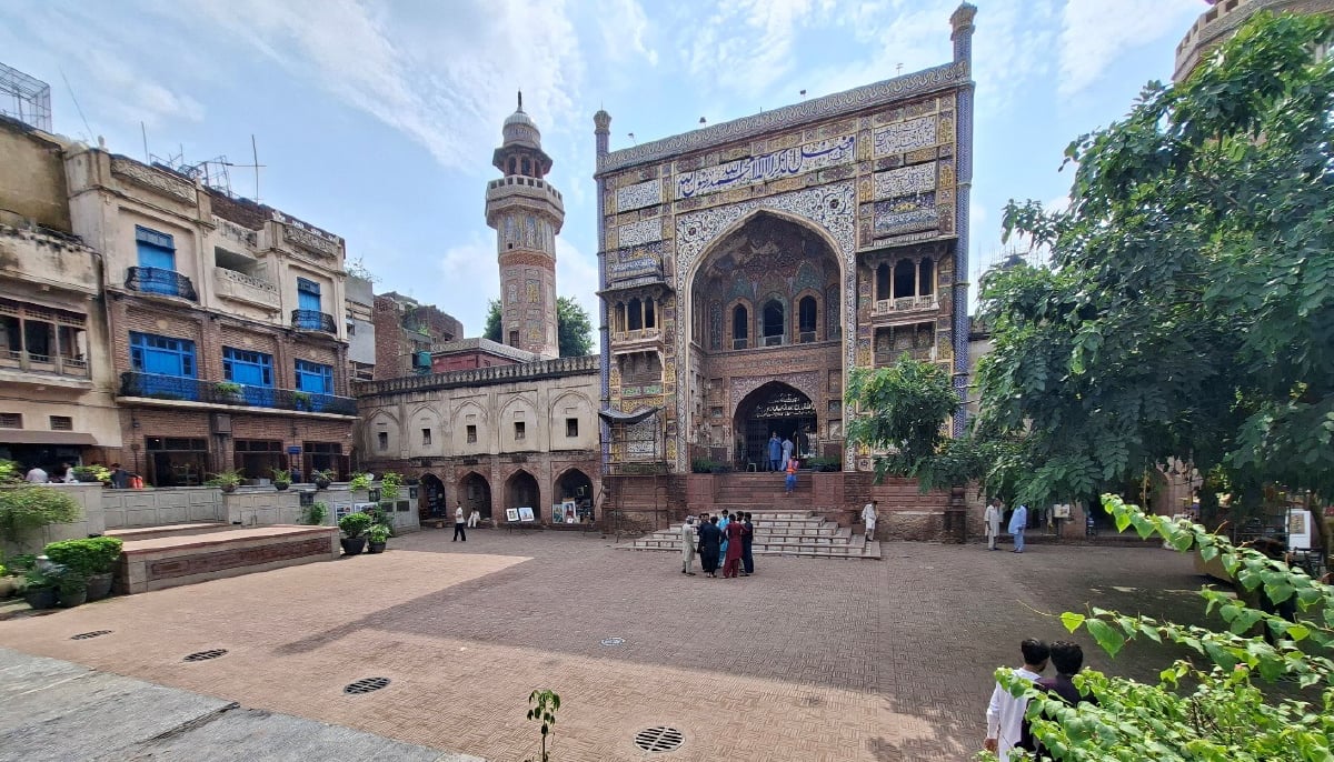 A view of Masjid Wazir Khan after restoration. — Photo by Nadia S Malik