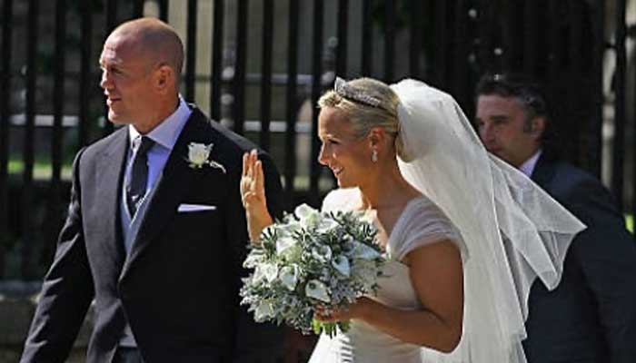 Mike and Zara Tindall after tying the knot in 2011:File photo