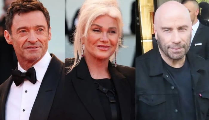 Photo: Deborra Lee Furness leaning on John Travolta following Hugh Jackmans split: Source