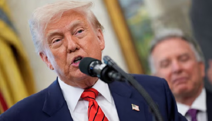 US President Donald Trump speaks at an event in this undated photo. —Reuters/File