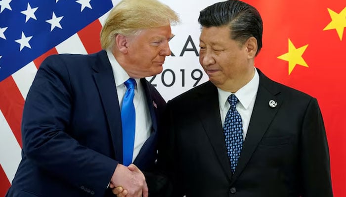 President Donald Trump meets with Chinas President Xi Jinping at the start of their bilateral meeting at the G20 leaders summit in Osaka, Japan, June 29, 2019. — Reuters