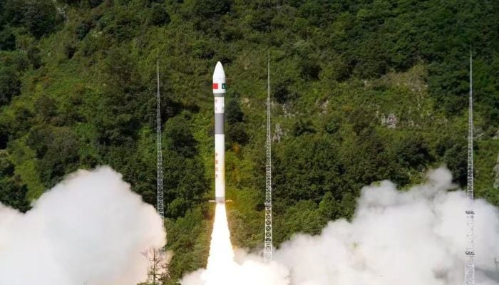 Launch of Pakistans remote sensing satellite into space from China’s Xichang Satellite Launch Centre, July 31, 2025. — X/@betterpakistan
