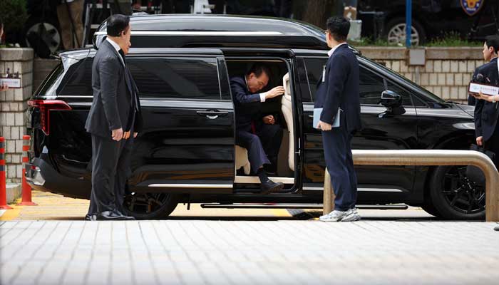 Former South Korean President Yoon Suk Yeol arrives at a court to attend a hearing to review his arrest warrant requested by special prosecutors in Seoul, South Korea, July 9, 2025. — Reuters