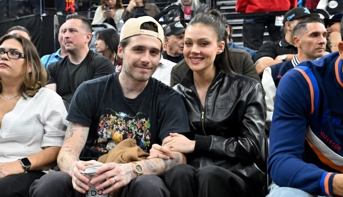 Photo: Brooklyn Beckham with wife Nicola Peltz