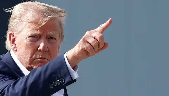 US President Donald Trump gestures before boarding Air Force One as he returns to Washington, DC, in Lossiemouth, Scotland, Britain, July 29, 2025. — Reuters