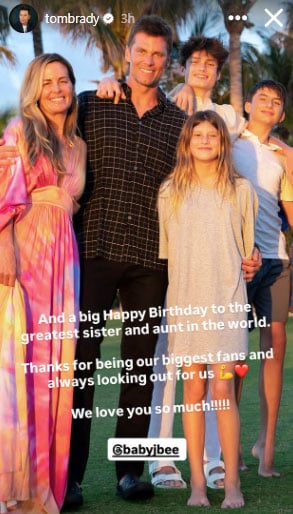 Tom Brady marks his special day with kids