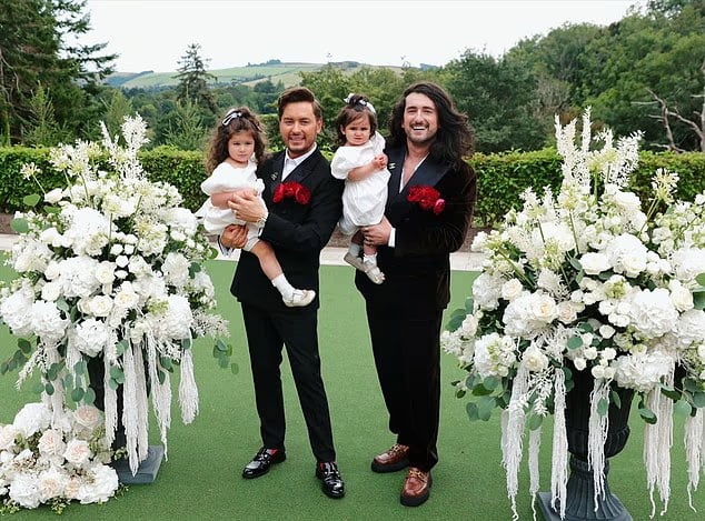 Big Brother star Brian Dowling renews vows on 10th wedding anniversary