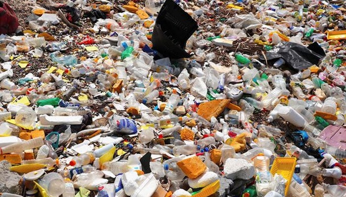Large amounts of rubbish made from plastic can be seen washed-up on the shores of the harbour at Port Moresby, Papua New Guinea, November 19, 2018. — Reuters