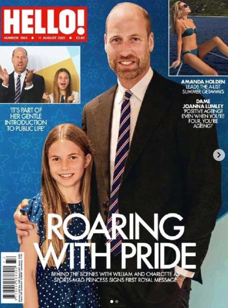 Princess Charlotte rocks UK magazine cover after signing first royal message