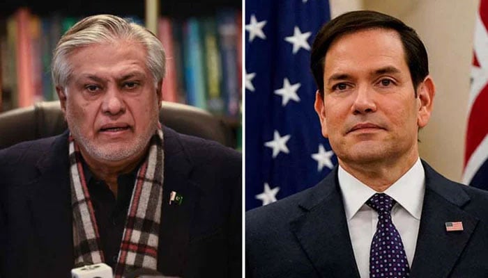 Deputy Prime Minister and Foreign Minister Ishaq Dar (left) and United States Secretary of State Marco Rubio. — AFP/Reuters/File