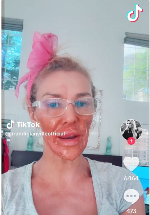 Brandi Glanvilles experiment at home went wrong