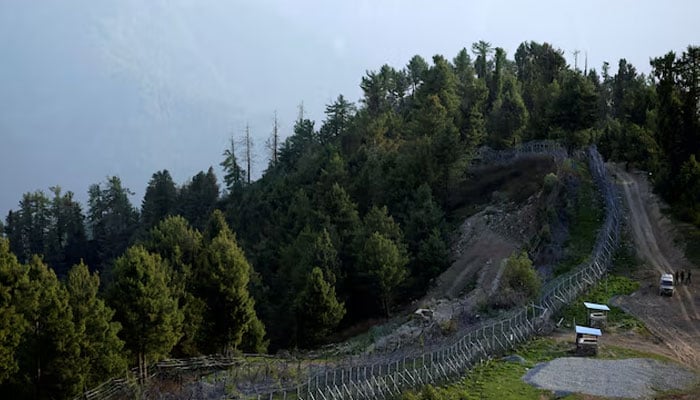 Fencing along the Line of Control (LoC) between India and Pakistan is pictured. — Reuters