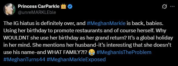 Meghan Markle critics accuse her of getting plastic surgery after birthday post