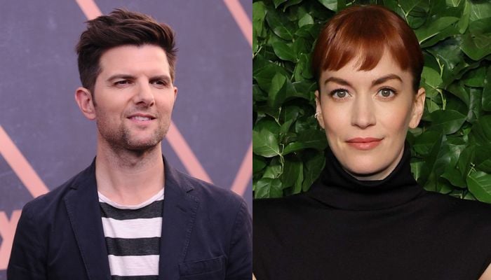 Adam Scott, Britt Lower open up about steamy love twist in Severance