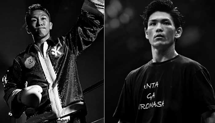 A collage of super featherweight Shigetoshi Kotari and lightweight Hiromasa Urakawa (right). — Instagram/worldboxingorg