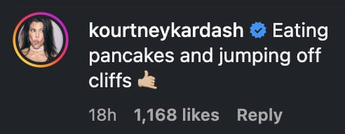 Kourtney Kardashian reacts to second baby rumours with Travis Barker
