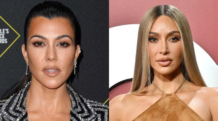 Kourtney Kardashian and Kim Kardashian feud image