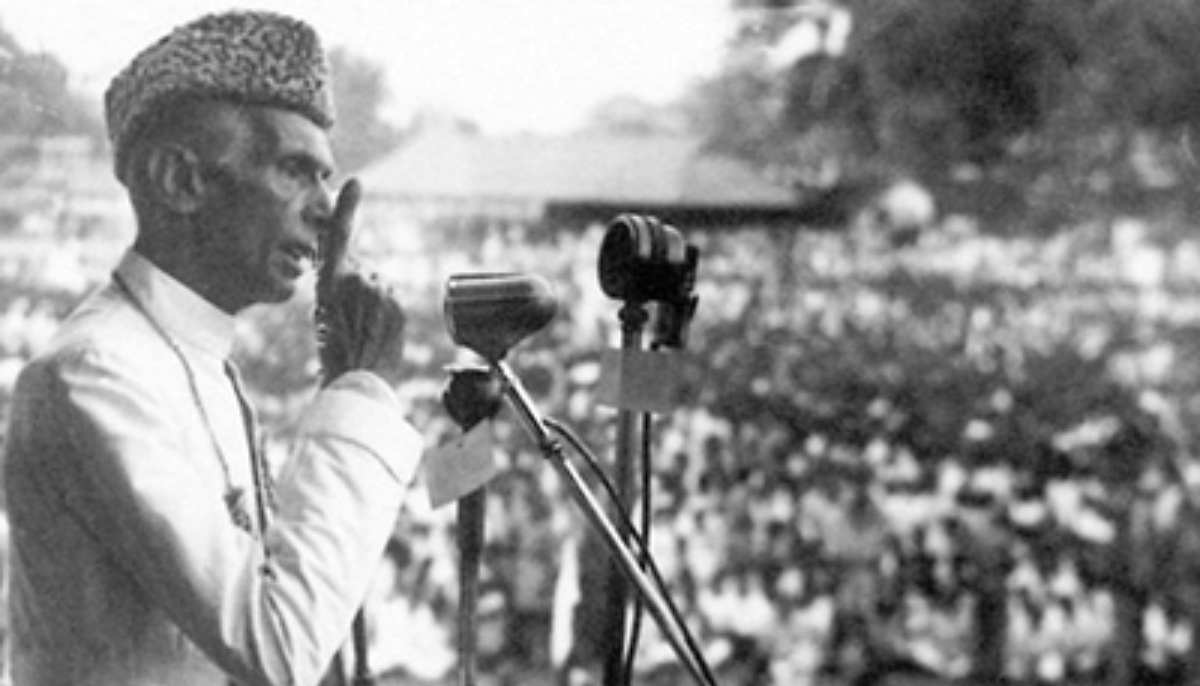 Father of the Nation Quaid-i-Azam Muhammad Ali Jinnah delivers a speech during a public gathering. — Consulate General & Trade Commission of Pakistan, Sydney