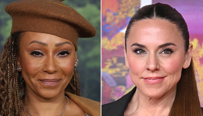 Mel B and Mel C perform together at the former’s second wedding