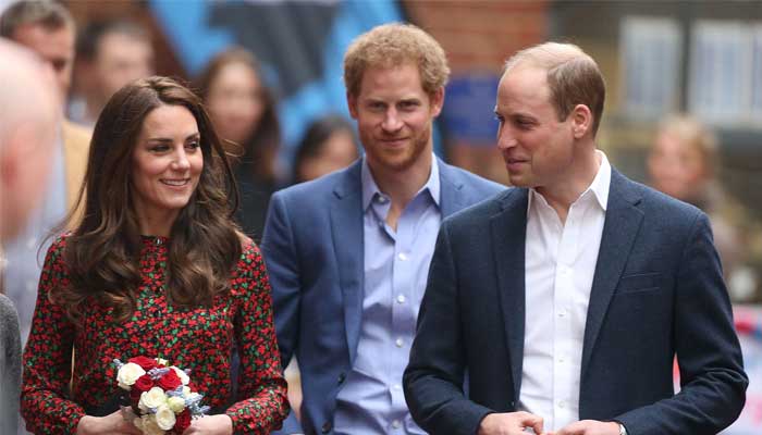 Before Meghan: How Harry stood beside William and Kate in the rain