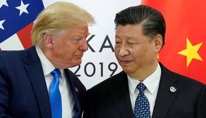 US President Donald Trump meets with Chinas President Xi Jinping at the start of their bilateral meeting at the G20 leaders summit in Osaka, Japan, June 29, 2019. — Reuters