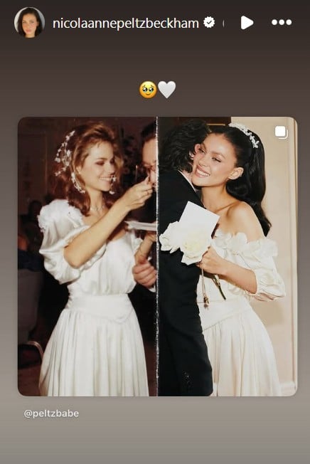 Nicola Peltz reworked her mothers wedding gown for vow renewal