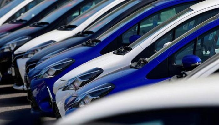 A representational image showing cars parked at a dealership. — Reuters/File