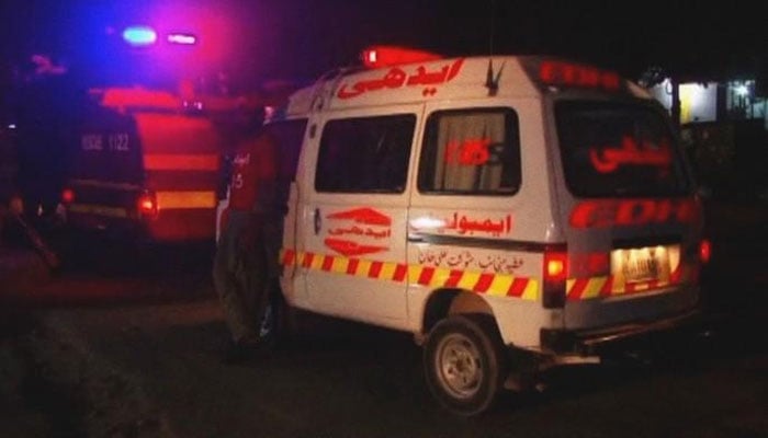 The representational image shows an Edhi Foundation ambulance. — APP/File