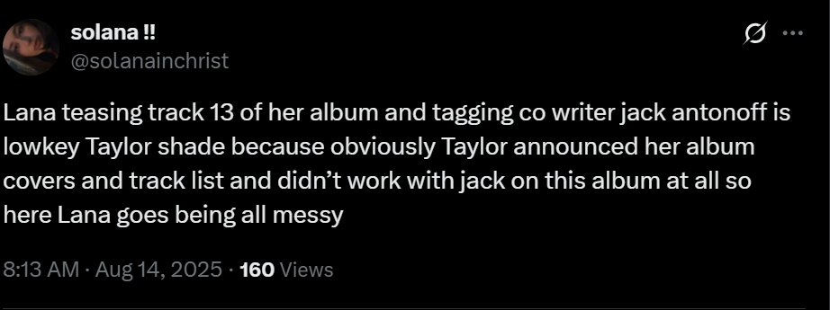 Swifties accuse Lana Del Rey of throwing shade at Taylor Swift with new move