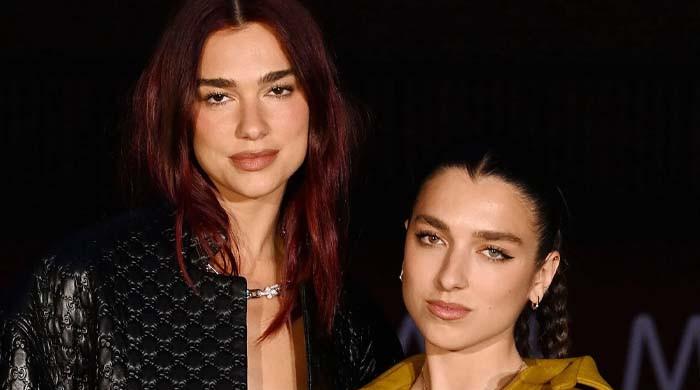 Dua Lipa recreates childhood photo with sister Rina