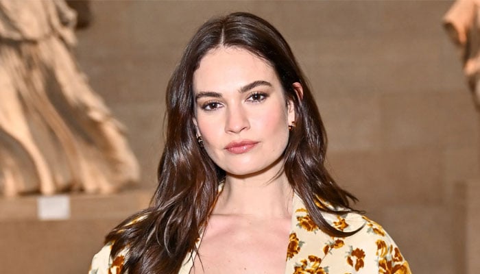 Lily James reveals her relationship status