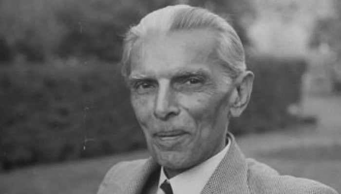 A photograph of Pakistans founding father Quaid-i-Azam Muhammad Ali Jinnah. — PID/File