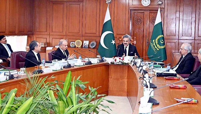 CJP Yahya Afridi presides over the meeting of Judicial Commission of Pakistan at Supreme Court of Pakistan on November 5. — APP